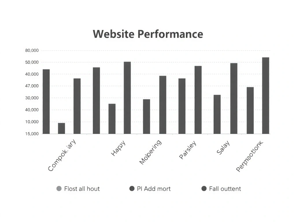 A bar chart showing website performance metrics, symbolizing analytics and data collection.